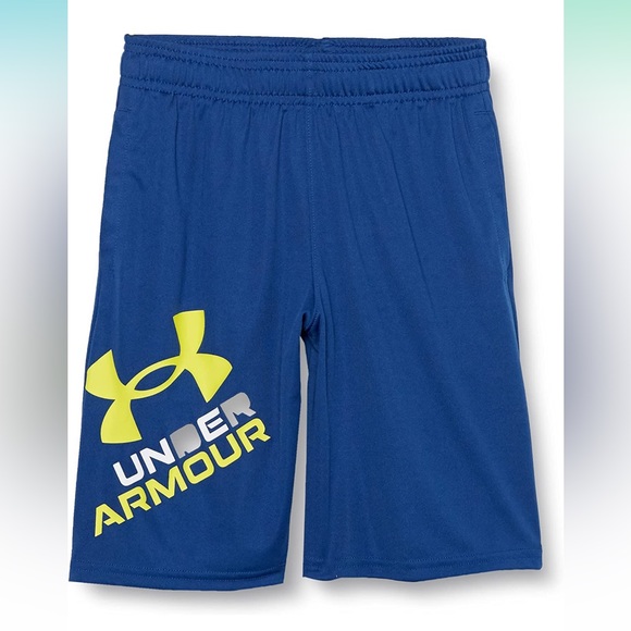 ☀️SUMMER SALE☀️(2 pair) NWT Under Armour Boys 2.0 Logo Shorts Size Medium - Picture 2 of 4